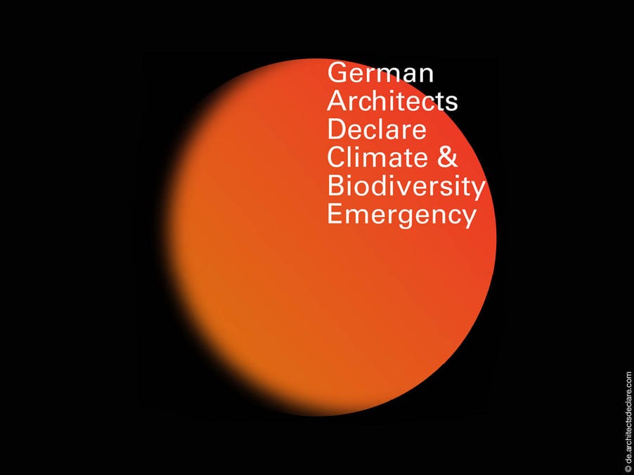 German Architects declare Climate & Biodiversity Emergency